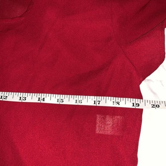 Charlotte Russe Red Polyester Dress Size L - Picture 4 of 12